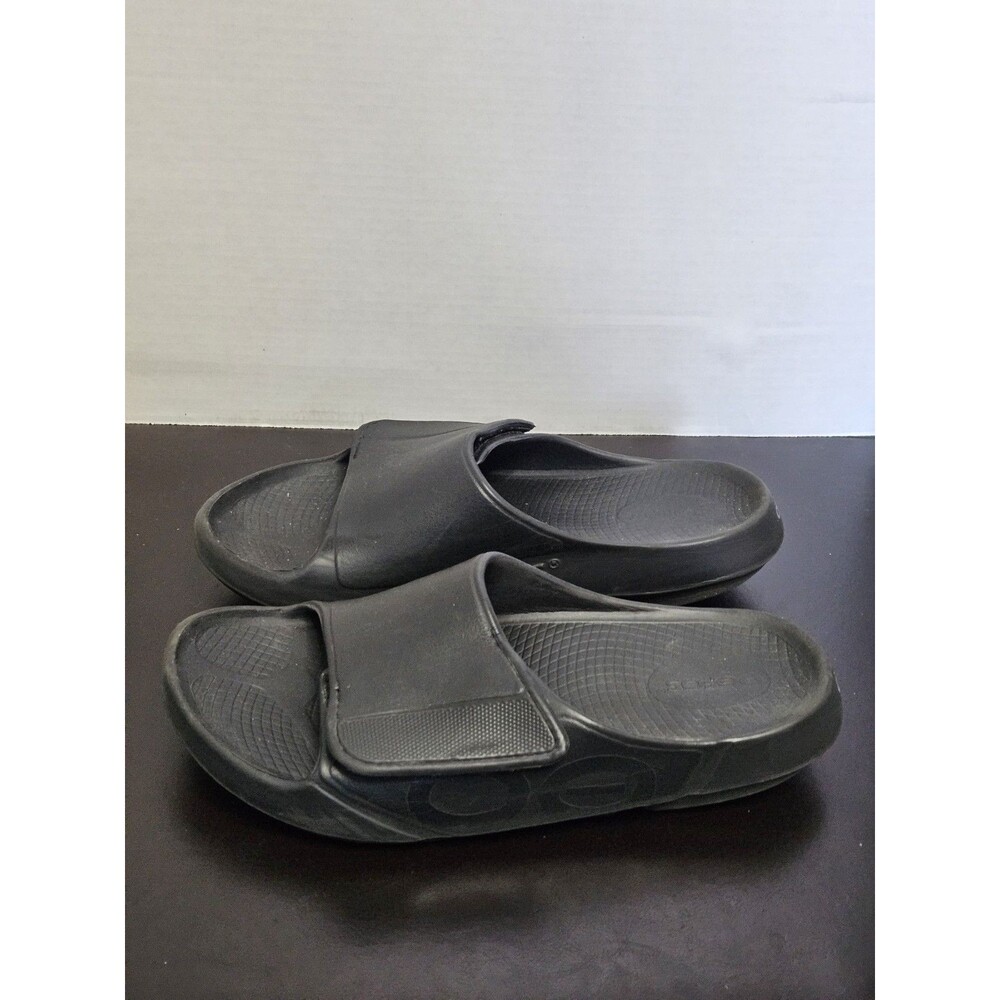 OOFOS OOAHH Slide Impact Absorption Recovery Sandals, Size M12 - Black